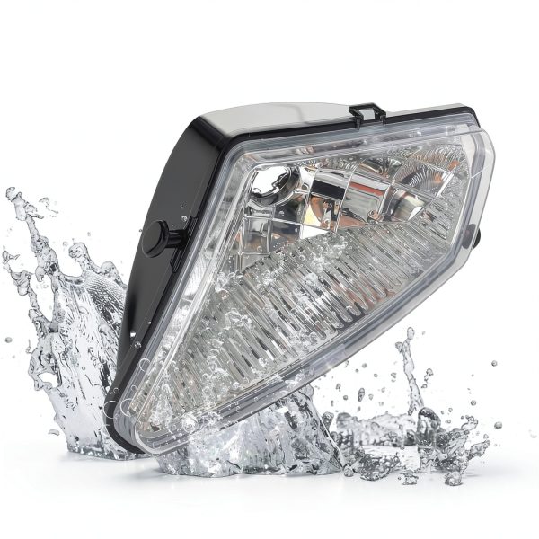 CPOWACE Headlight Housing Black Plastic Front Fit-4