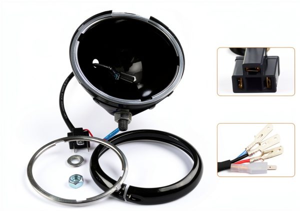 SKTYANTS Motorcycle Headlight Housing Waterproof Aluminum-2