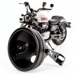 Motorcycle Headlight Housing Riasdy Steel Black-0