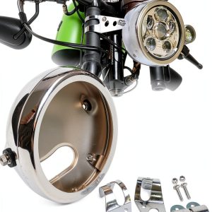Motorcycle Headlight Housing HENGTUAOTO Steel 5.75-0