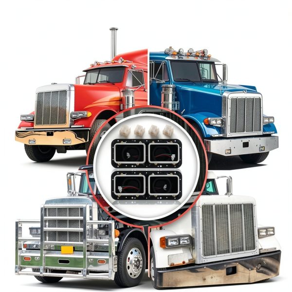 JZ AUTO Headlight Housing for Kenworth Trucks-5