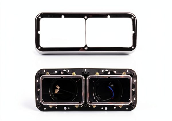 Yundrel Silvery Headlight Housing Base for Semi Trucks-4