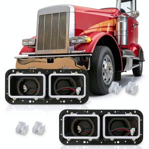 JZ AUTO Headlight Housing for Kenworth Trucks-0