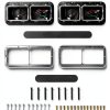 YUWUTF Headlight Housing Base PP Stainless Steel-2
