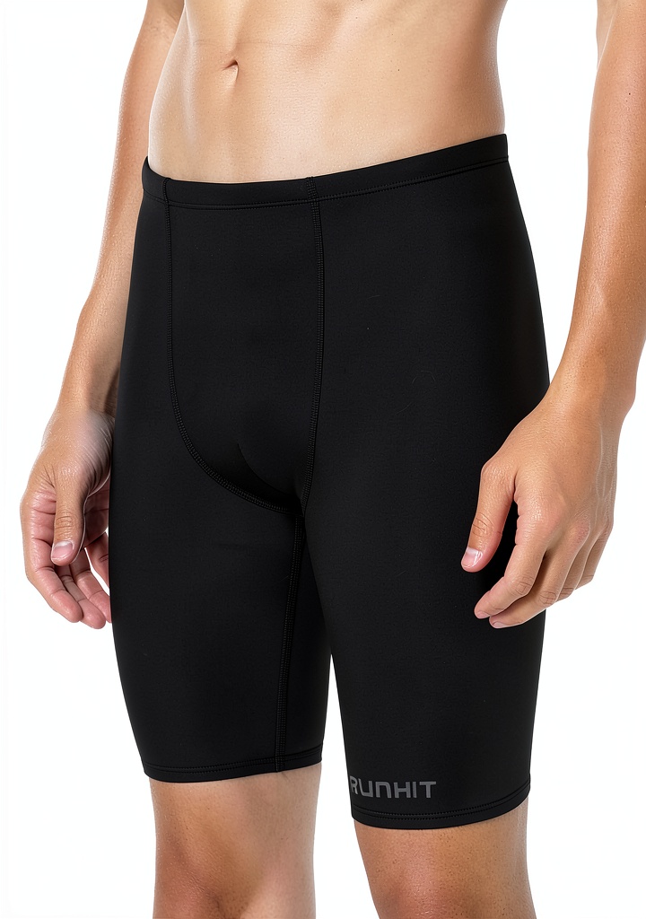 Male swimmer wearing Runhit jammers at a pool