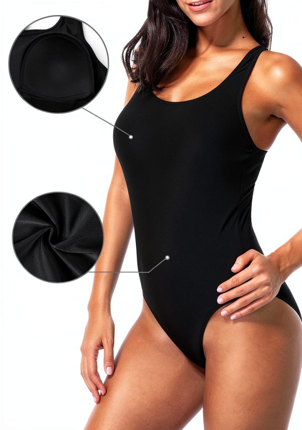 Women's Athletic One Piece Swimsuit by Brand Name-3