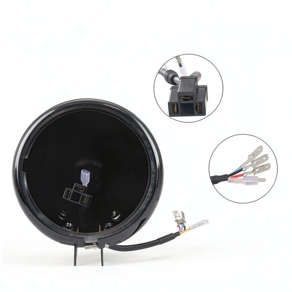 Harley Headlight Housing NORTHYUN 5.75in Black-1