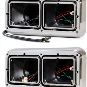 YUWUTF Headlight Housing Base PP Stainless Steel-0