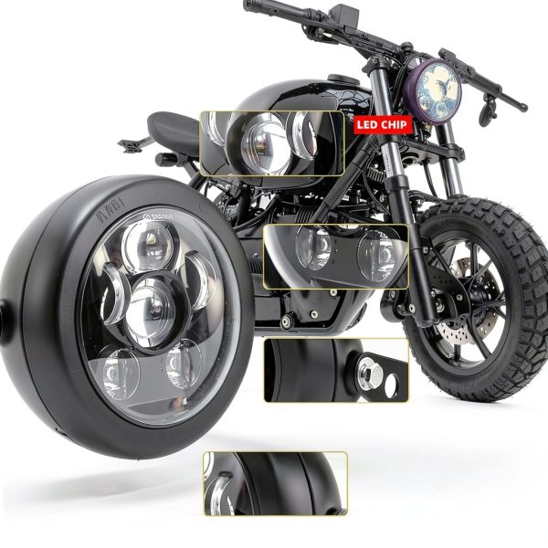 Motorcycle Headlight VOSICKY Glass High Beam-2