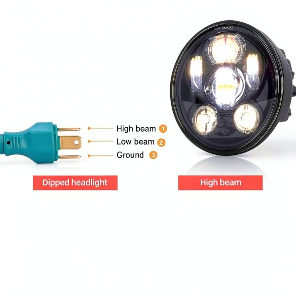 Motorcycle Headlight VOSICKY Glass High Beam-4