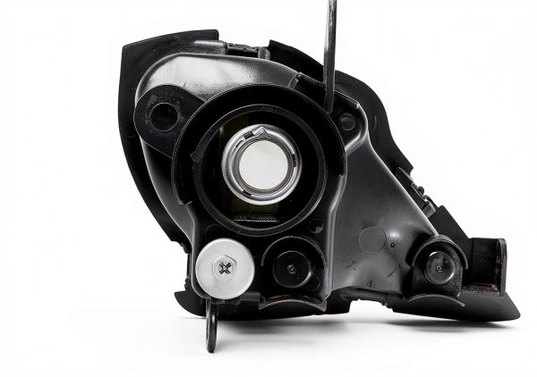 Caltric Motorcycle Headlight Housing Black Waterproof-1