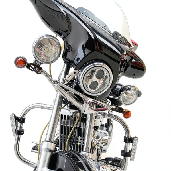 Motorcycle Headlight Housing HENGTUAOTO Steel 5.75-6