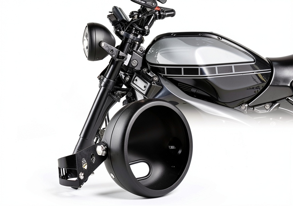 Waterproof headlight housings for motorcycles