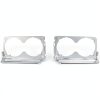 HECASA Headlamp Housing ABS Plastic Silver Fit-7