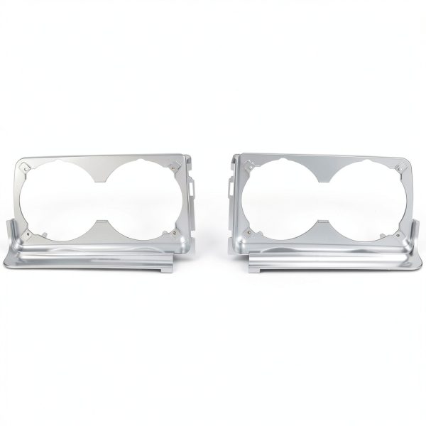 HECASA Headlamp Housing ABS Plastic Silver Fit-7