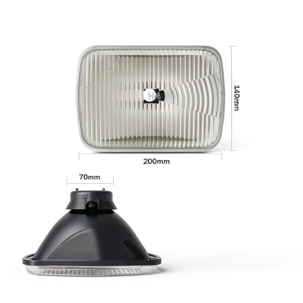 FZPJJNB Headlight Housing Clear Glass 7in-1