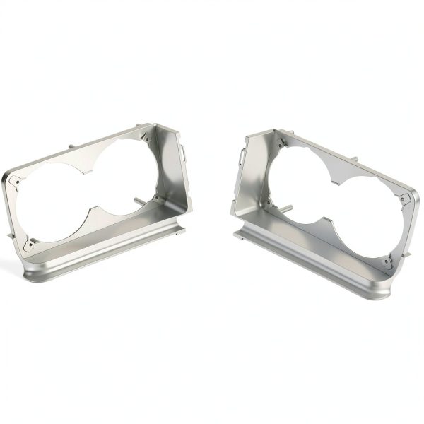 HECASA Headlamp Housing ABS Plastic Silver Fit-8
