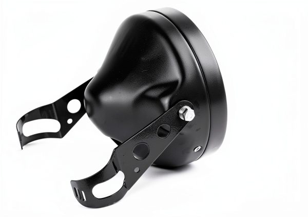 Motorcycle Headlight Housing Riasdy Steel Black-4
