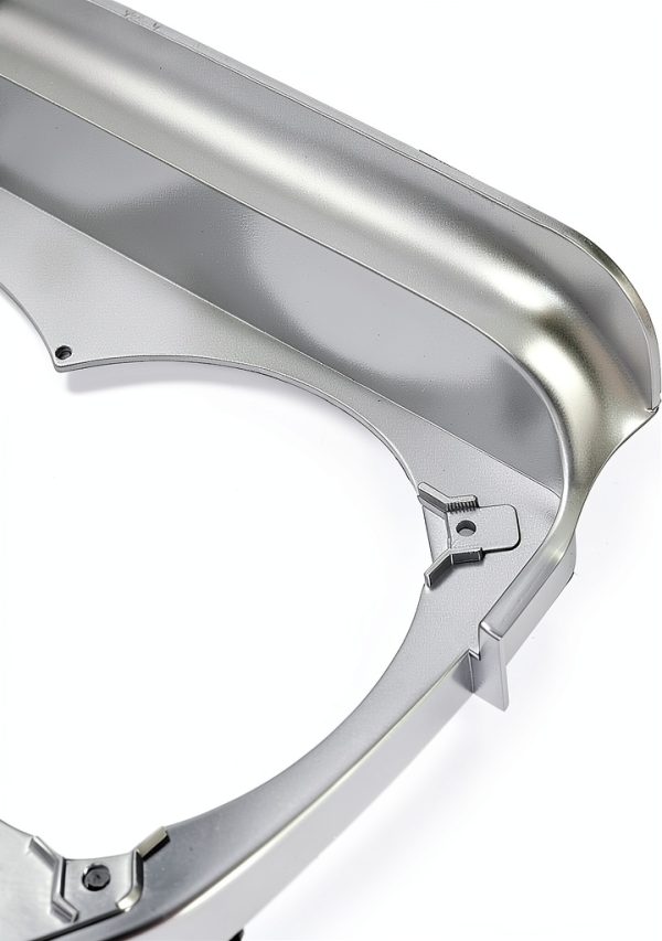 HECASA Headlamp Housing ABS Plastic Silver Fit-5