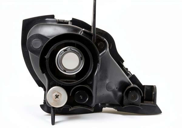 Caltric Motorcycle Headlight Housing Black Waterproof-5