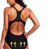 Women's Athletic One Piece Swimsuit by Brand Name-4
