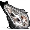 Caltric Motorcycle Headlight Housing Black Waterproof-6