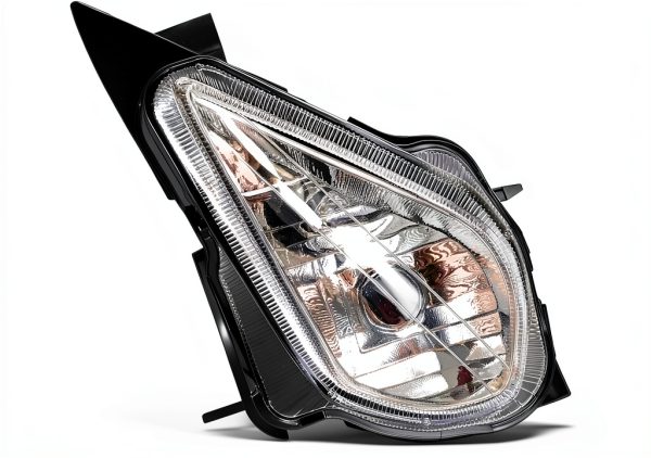 Caltric Motorcycle Headlight Housing Black Waterproof-6