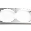 HECASA Headlamp Housing ABS Plastic Silver Fit-2