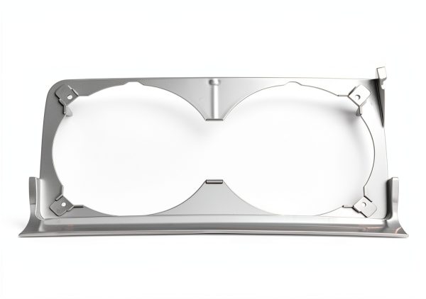 HECASA Headlamp Housing ABS Plastic Silver Fit-2