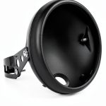 Motorcycle Headlight Housing PSLER Metal Black-0