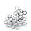 External Tooth Washers uxcell M4 70pcs 304 Stainless Steel Locking-3
