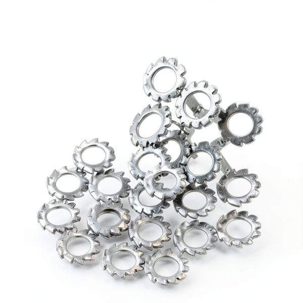 External Tooth Washers uxcell M4 70pcs 304 Stainless Steel Locking-3