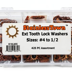 Stainless Steel Lock Washer Kit Stainless Town 425pcs-0