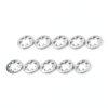 METALLIXITY Internal Tooth Washers (M3x6mm) 100Pcs, 304 Stainless Steel Internal Serrated Lock Washer - for Renovation, Mechanical Equipment Fasteners-0
