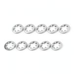 METALLIXITY Internal Tooth Washers (M3x6mm) 100Pcs, 304 Stainless Steel Internal Serrated Lock Washer - for Renovation, Mechanical Equipment Fasteners-0