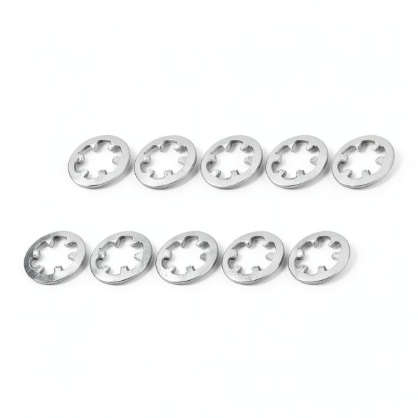METALLIXITY Internal Tooth Washers (M3x6mm) 100Pcs, 304 Stainless Steel Internal Serrated Lock Washer - for Renovation, Mechanical Equipment Fasteners-0