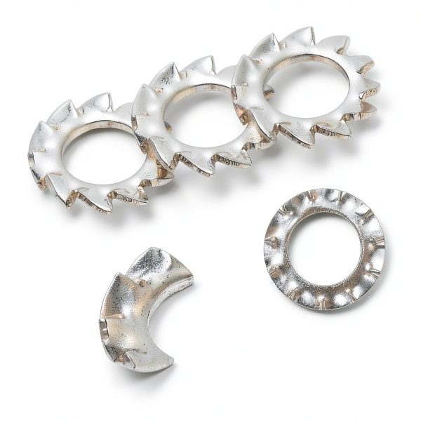 External Tooth Washers uxcell M4 70pcs 304 Stainless Steel Locking-2