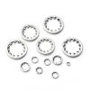 uxcell 100Pcs 10# Internal Tooth Lock Washer, 304 Stainless Steel Multi-Tooth Star Washer Locking Fastener, Silver Tone-4