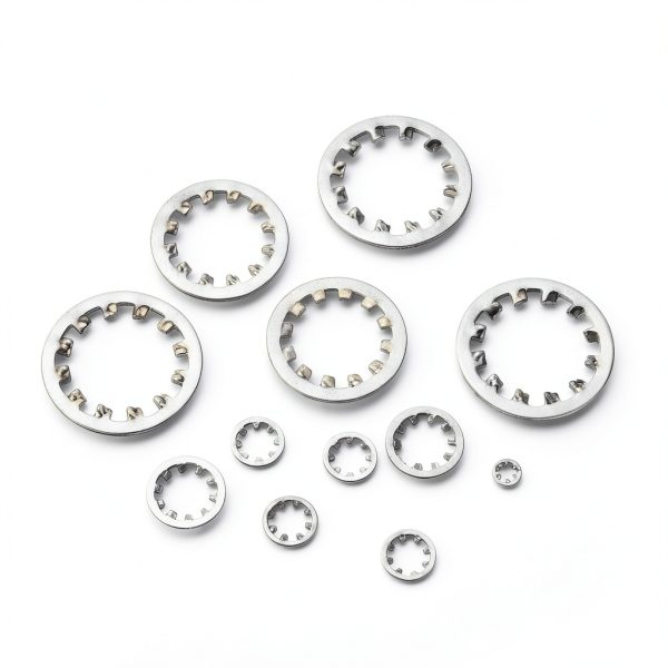 uxcell 100Pcs 10# Internal Tooth Lock Washer, 304 Stainless Steel Multi-Tooth Star Washer Locking Fastener, Silver Tone-4