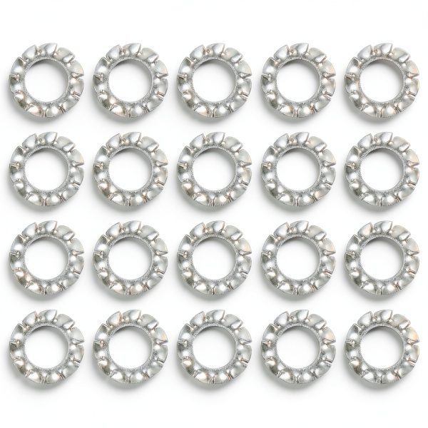 External Tooth Washers uxcell M4 70pcs 304 Stainless Steel Locking-0
