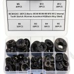 MCMASKE Metric Starlock Washers Kit 300pcs M3 to M12 with Push Rings-0