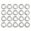 uxcell 100Pcs 10# Internal Tooth Lock Washer, 304 Stainless Steel Multi-Tooth Star Washer Locking Fastener, Silver Tone-0