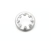 uxcell 100Pcs 10# Internal Tooth Lock Washer, 304 Stainless Steel Multi-Tooth Star Washer Locking Fastener, Silver Tone-1