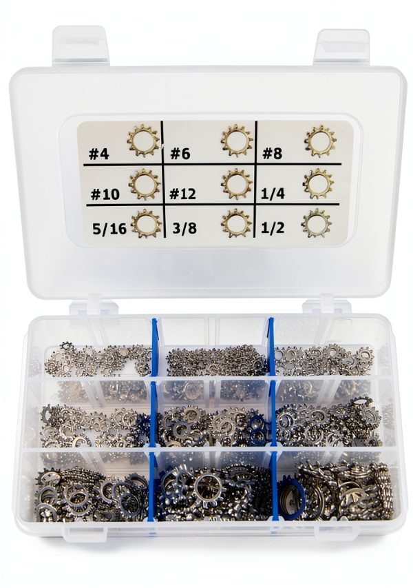 Stainless Steel Lock Washer Kit Stainless Town 425pcs-1