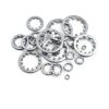 uxcell 100Pcs 6# Internal Tooth Lock Washer 304 Stainless Steel Star-3