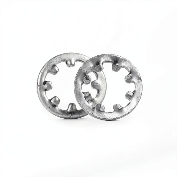 uxcell 100Pcs 10# Internal Tooth Lock Washer, 304 Stainless Steel Multi-Tooth Star Washer Locking Fastener, Silver Tone-2